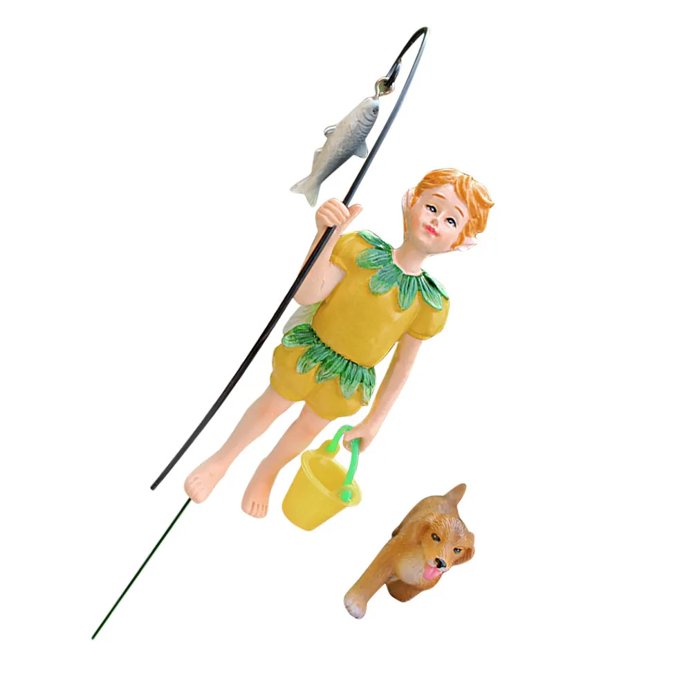

1Set Garden Potted DIY Insert Resin Dog Statue Desktop Decoration Stable Resin Sculpture Ornament for Home Office Party Charm