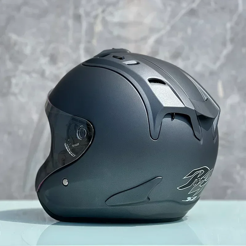 Ram4 Matt Grey Half Helmet Men and Women Motorcycle Off-Road Summer Helmet Downhill Racing Mountain Cross Casco Capacete