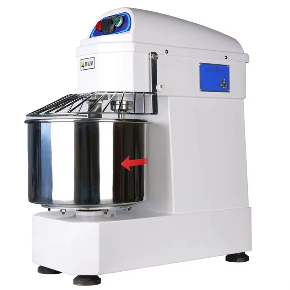 Commercial 5KG Capacity Stainless Steel Bowl Dough Mixer Machine Adjustable Speed Control Spiral Agitator for Bakery Equipment