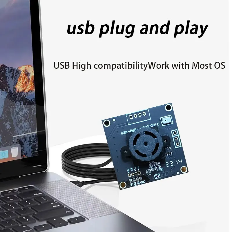 USB Ultra Close-up Ultra HD Camera Module 8 MP IMX179 Industrial Camera Module 40 Degree Aberration Free Lens Usb Plug and Play