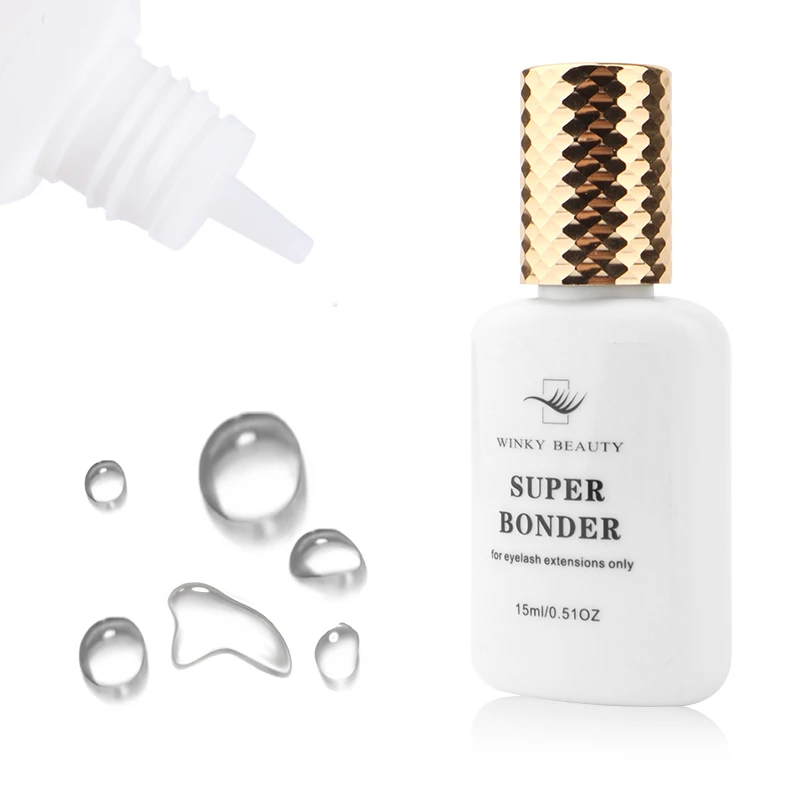 Agent de fixation Super Bonder pour Extensions de cils, primaire pour colle à cils, aide au durcisseur adhésif professionnel, 15ml