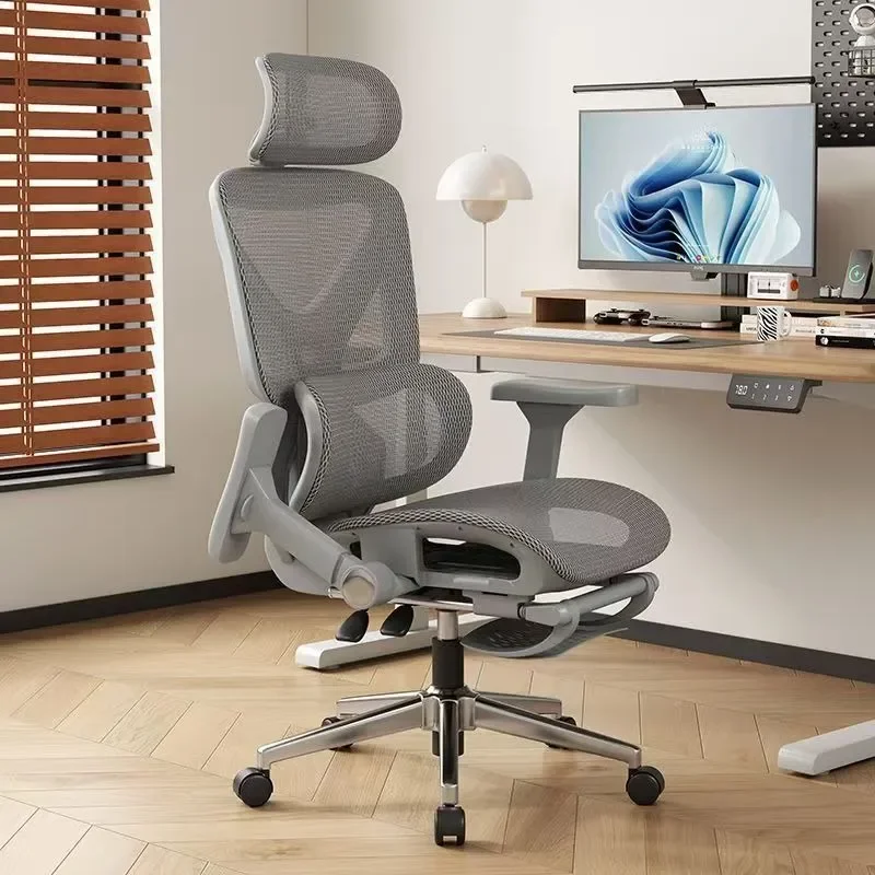 Ergonomic Office Chair with Lumbar Support Breathable Mesh Computer Gaming Chair Adjustable Height Swivel Seat for Home