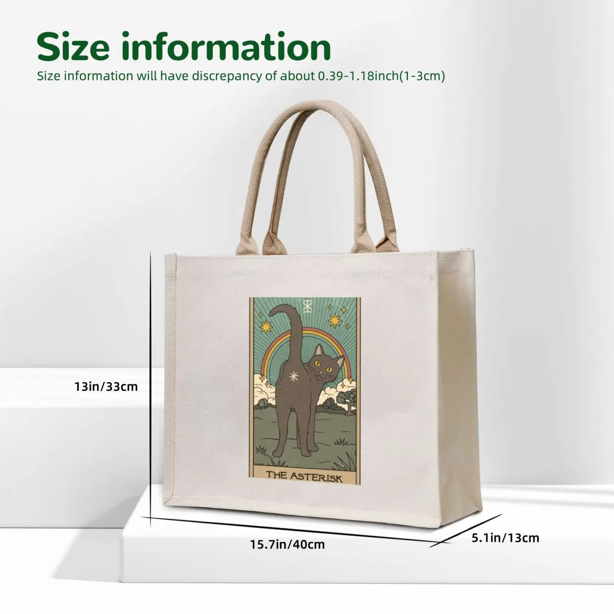 The Asterisk Tote Bag حقائب الشاطئ النسائية حقيبة قماش مخصصة حقيبة كتف قماش