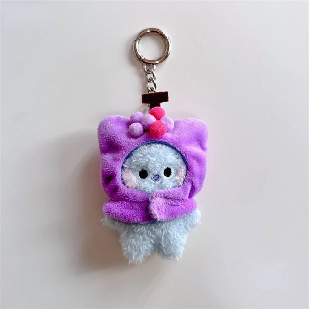 BT21 Mini-Plüschfrucht-Anhänger-Schlüsselanhänger zum Aufhängen an Taschen. Es ist ein sehr praktisches Fanartikel für Prominente und ein tolles Geschenk. – Detail 7
