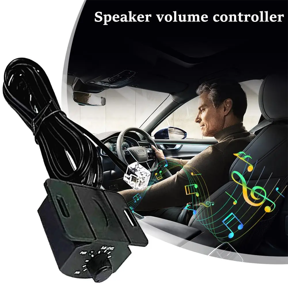 Easy Install Audio Volume Controller Wire Control 4 Wires With Lights Suitable For Car Music Outings Speaker Volume Controller