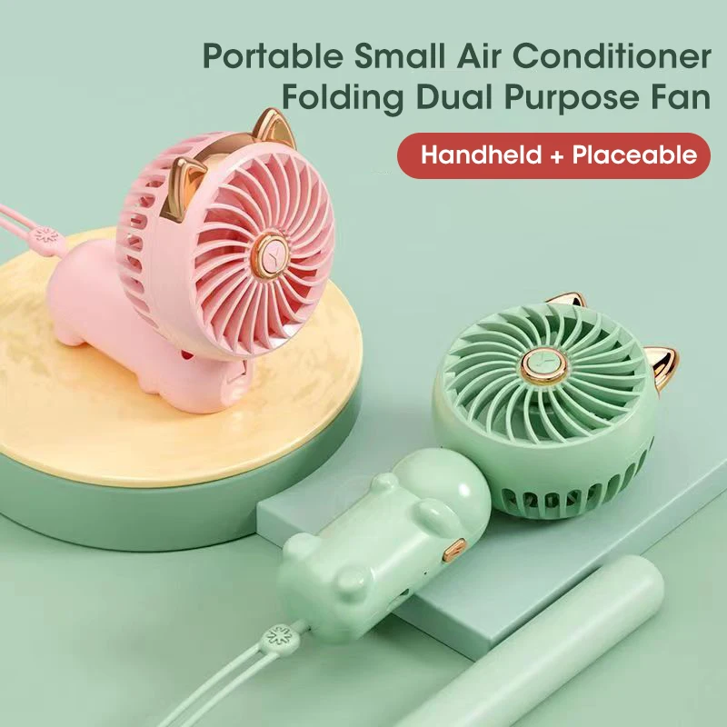 

Handheld Mini Fan Portable Foldable USB Rechargeable 3-Speed Personal Cooling for Travel Outdoor Office Home