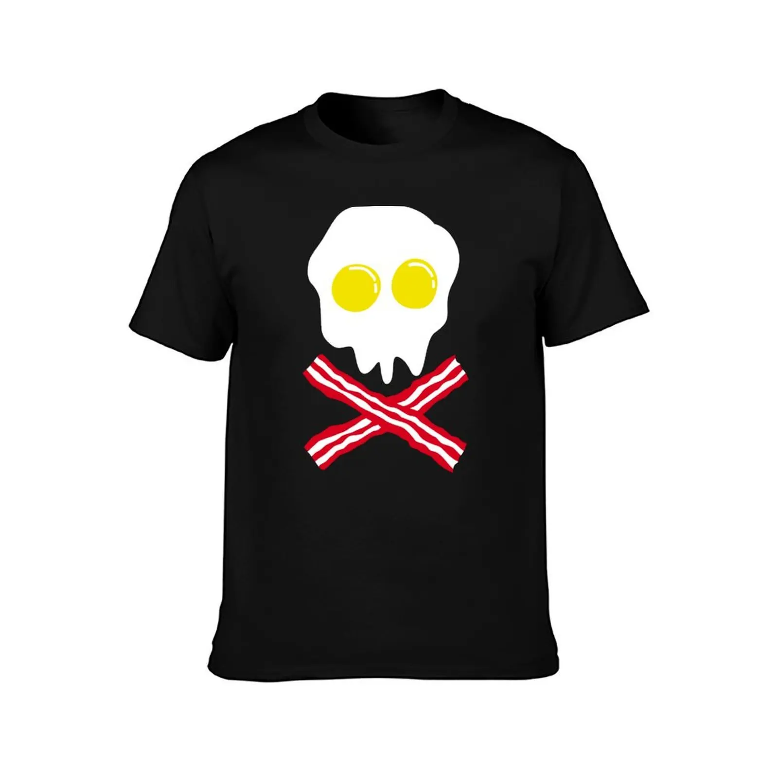 Bacon & Egg Skull T-Shirt plus sizes street wear rapper graphic tees blacks mens graphic t-shirts big and tall