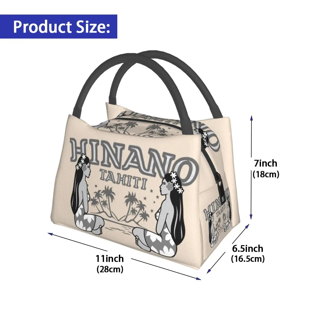 Beer Hinano Tahiti Logo Lunch Bag Root Beer Logo Convenient Lunch Box Office Custom Cooler Bag Aesthetic Thermal Tote Handbags