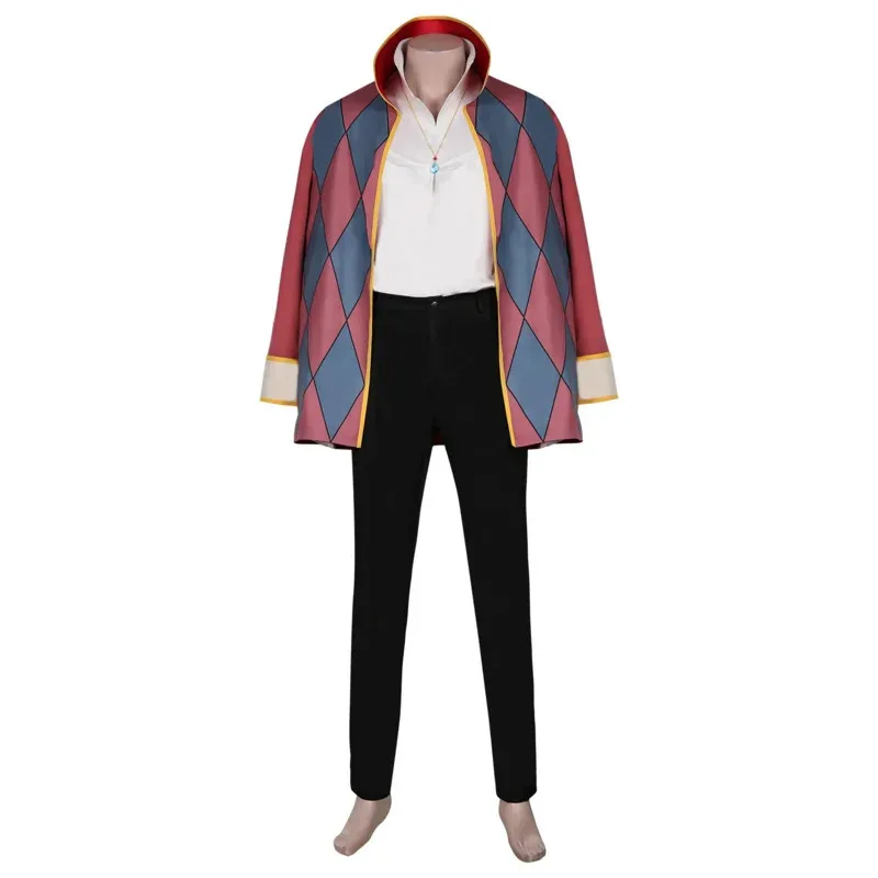 Pakaian Jubah Kostum Cosplay Film Howl's 9P2VEA34 Moving Castle-Howl Setelan Karnaval Halloween