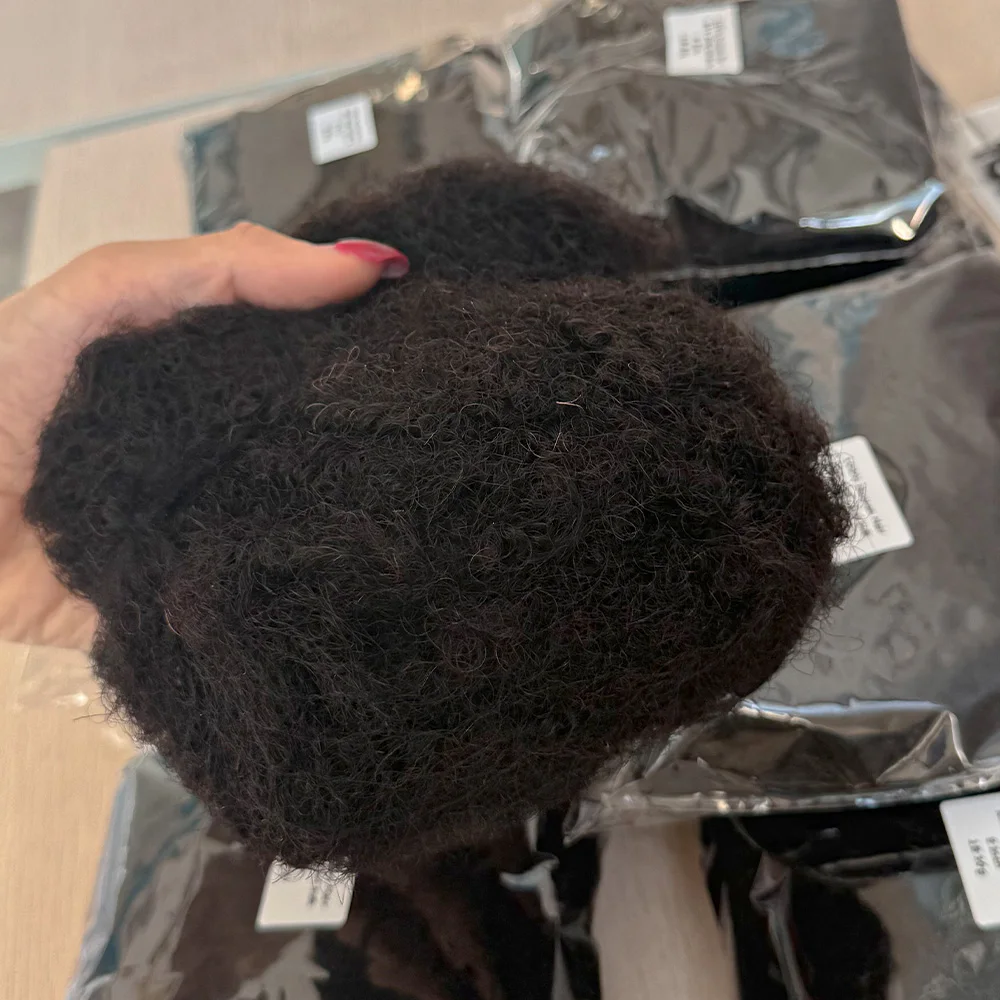 Afro Kinky Bulk Echthaar, natürliche Farbe für Dreadlock-Erweiterungen, 100 % Echthaar-Reparatur-Extensions für Twist/Zöpfe