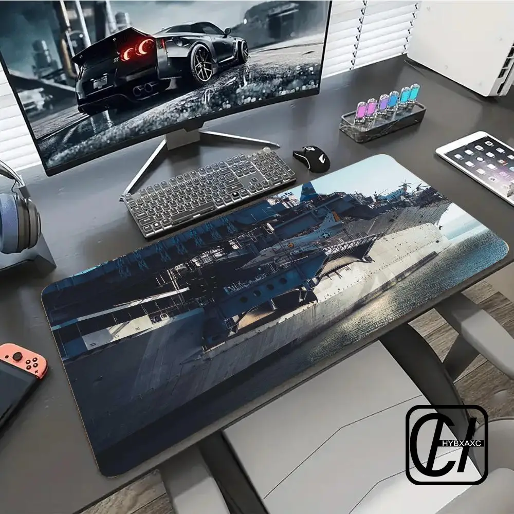 

Large Airplane Fighter Design Mouse Pad Hot Computer Office Game Table Mat Rubber Anti-slip Keyboard Mousepad Desk Pads XAXC