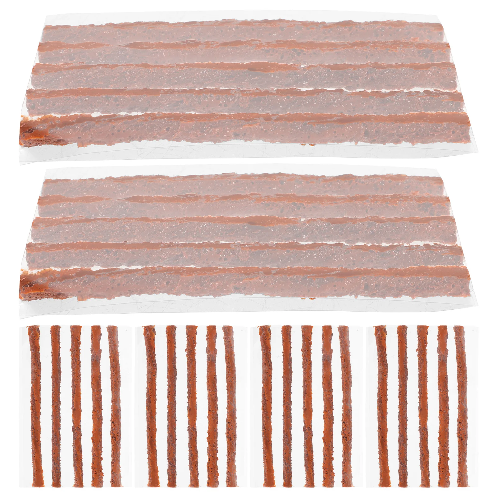 

30Pcs Bike Tire Repair Kit Puncture Fixing Rubber Strings for Cycling Mountain Road Folding Wheels Repair Tool Set