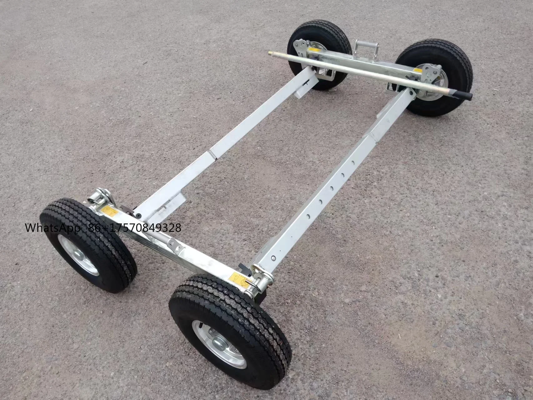 

Aluminum Heavy Wheel Tow Dolly 3.5Ton Mover Universal Moving Tool Automotive Repair Towing Trailer Car Jack Lift 3Ton Trolley