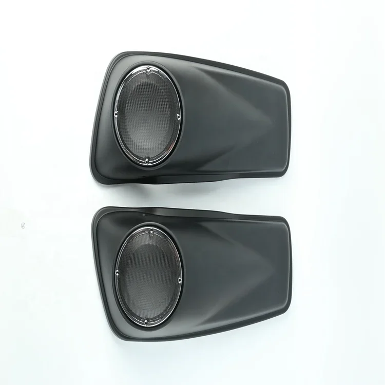 6.5 Delicate Hard Motorcycle Parts Accessories Saddle Bag Speaker Lids For Harley Touring 14-Up