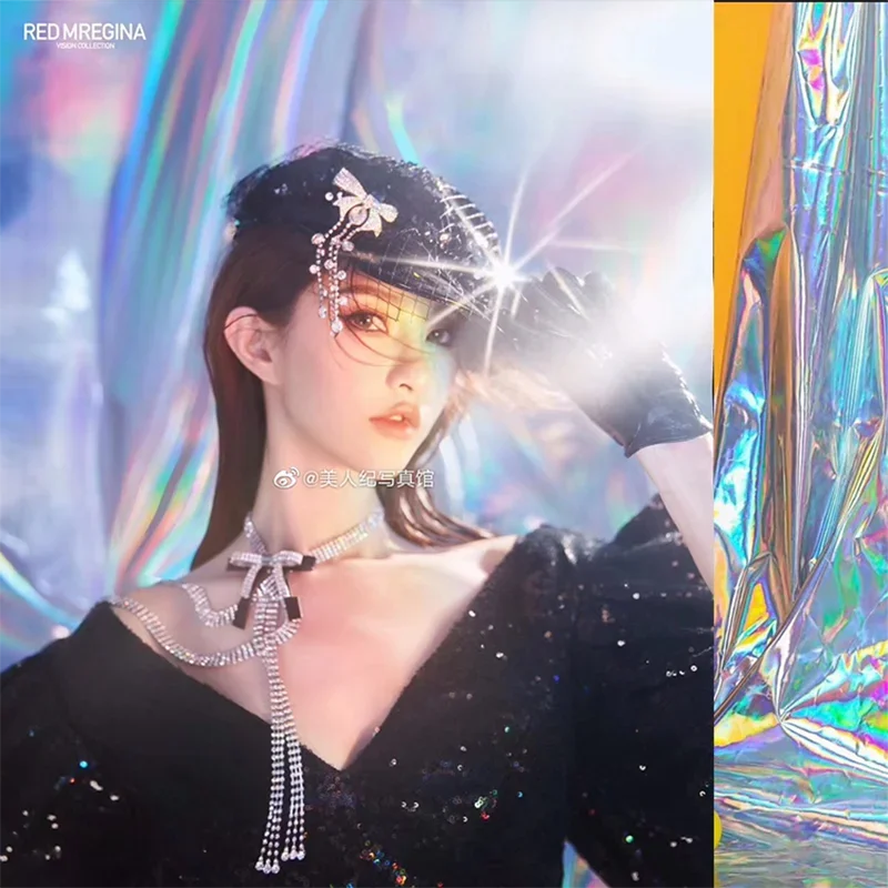 사진 배경 사진 스튜디오 배경, 사진 작가 액세서리, 인스타그램 배경, 다채로운 반짝이 PVC