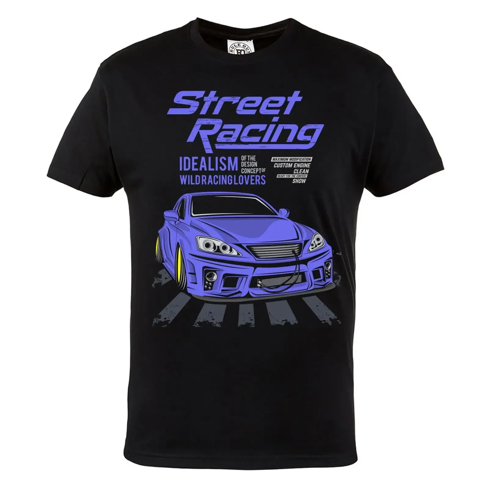 HERREN AUTOMOBIL T SHIRT MIT AUFDRUCK FÜR AUTOFAHRER AUTO RENNFAHRER RENNWAGEN vintage Washed Stretched Unisex Slightly graphic