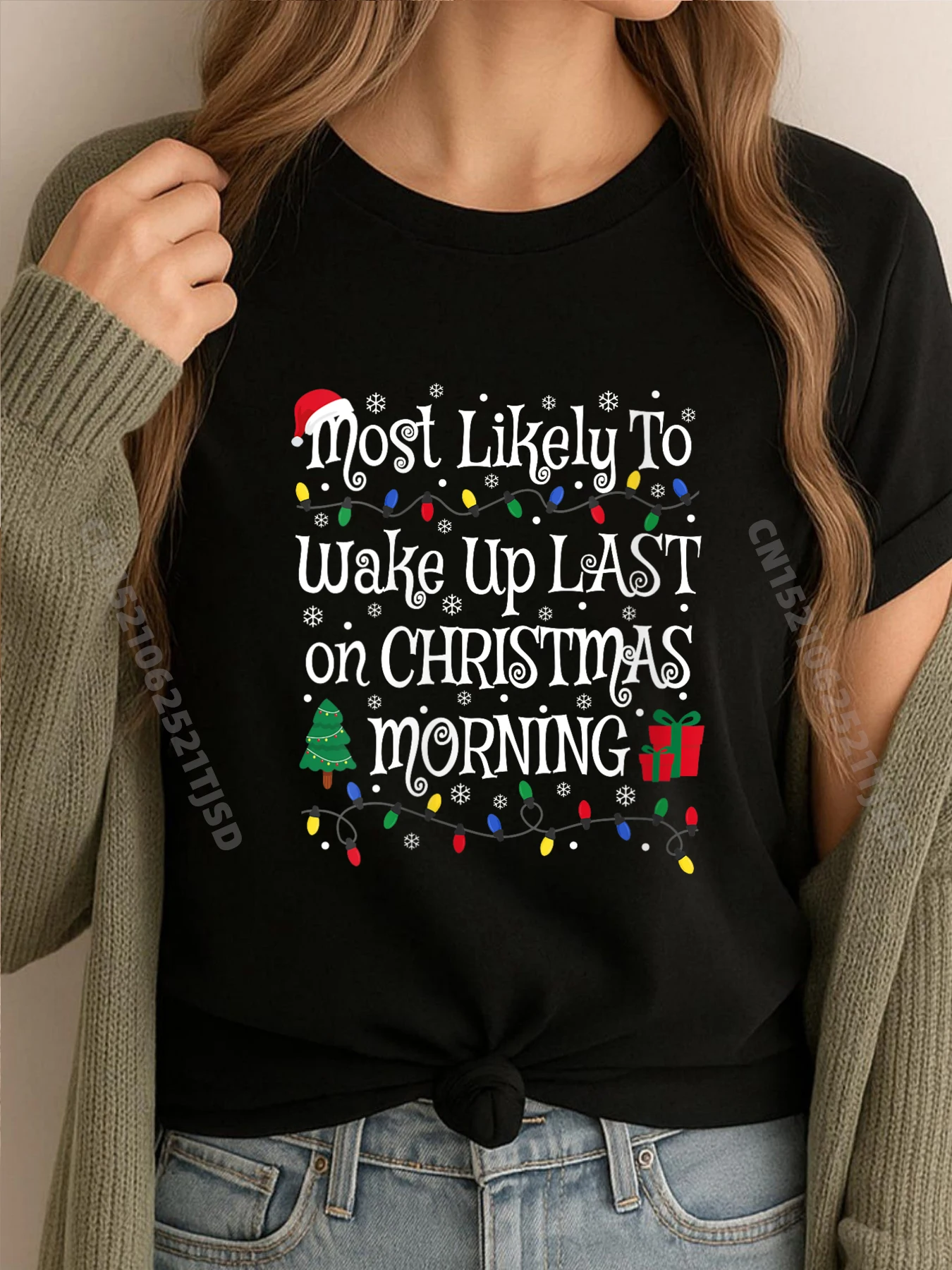 

Женские рубашки с рисунком «Самые похожится на Рождество», «Ранковая семья», специальные подарки для женщин с алфавитом, ограниченное время