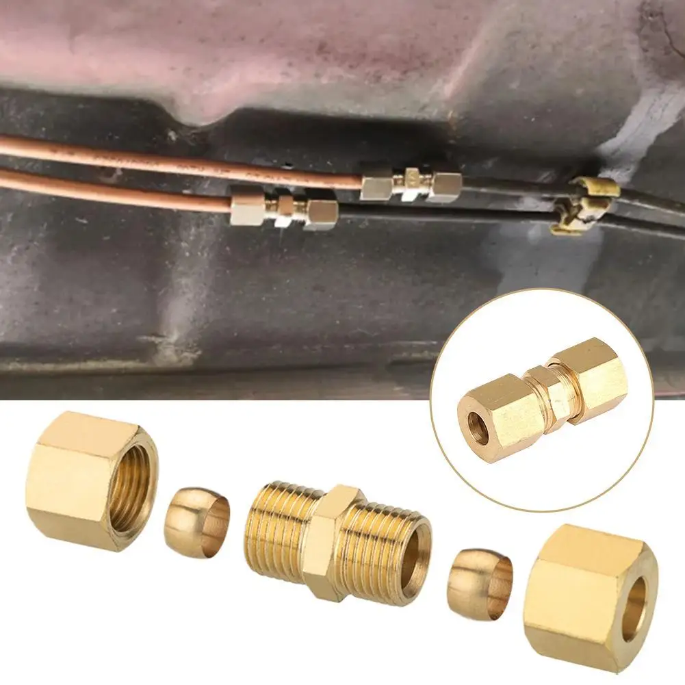 1pcs Brake Line Connector Without Flaring For Car & Truck Brake System Repair Universal Brake Pipe Car Accessories