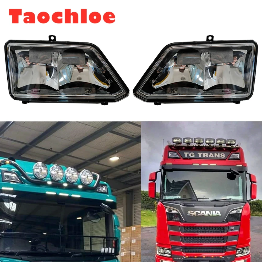 

1Pc RH or LH 24V Led Top Lamp Used for SCANIA Truck Doom Fog lights Oem LH 2552708 + RH 2552709