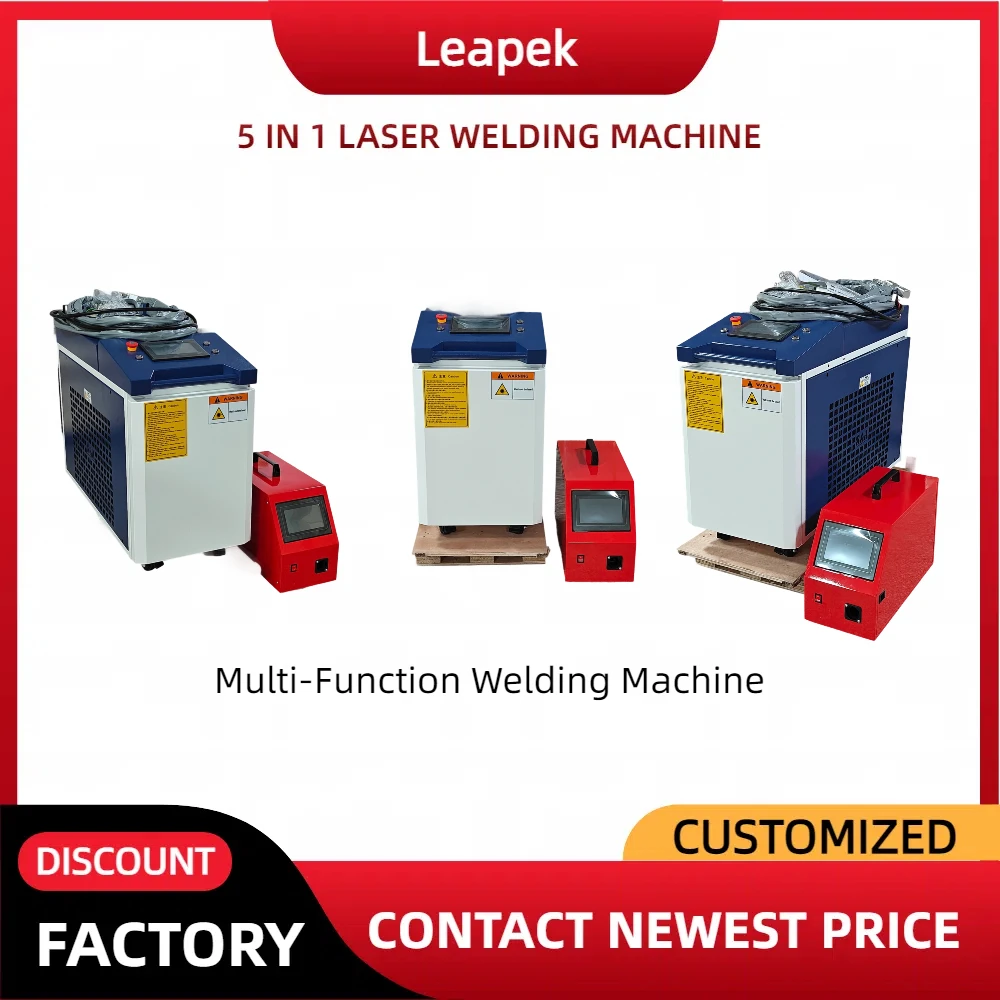 5in1 Laser Welding Machine for Lithium Batteries Copper Aluminum Stainless Steel Handheld Double Wire Feeder MAX Source