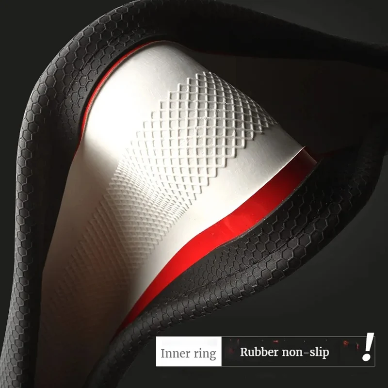 Three-dimensional Honeycomb Steering Wheel Cover  Durable Leather Cover with Anti-slip Linning Universal 14.5-15in