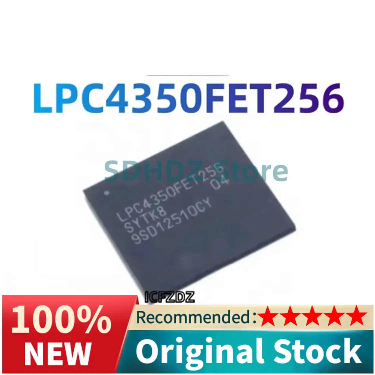 100%New original LPC4350FET256 LBGA-256 IC ARM Microcontrollers - MCU DUAL CORTEX-M4/M0 264 KB SRAM 2 HS USB
