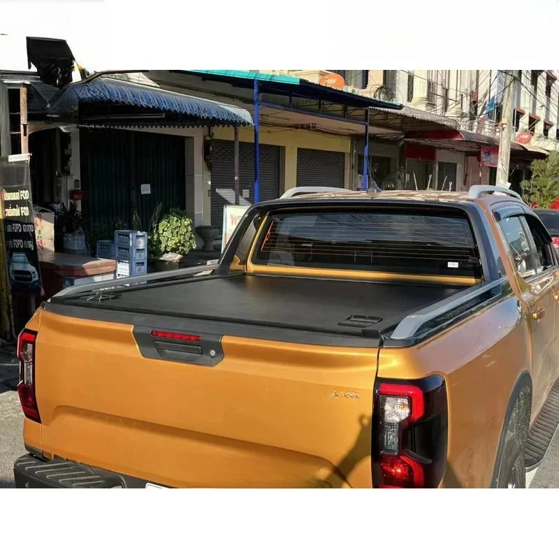 High Quality Hot Sale Aluminum Alloy Retractable Rolling Tonneau Cover Fit Navara Pickup Truck Bed Accessories