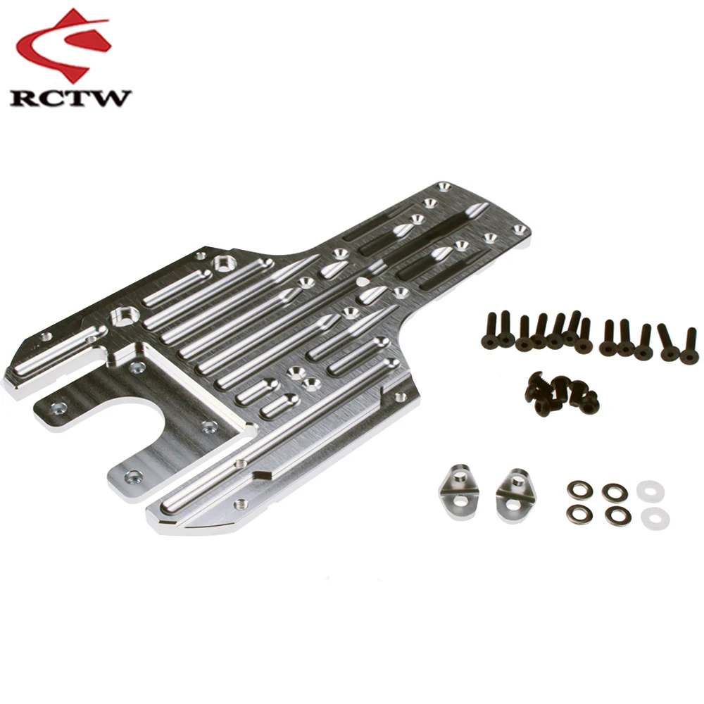 CNC Metal New Rear Car Bottom Chassis Plate Set for 1/5 Rc Car HPI Rofun Baha KM Rovan Baja 5b 5t 5sc Truck Spare Upgrade Parts