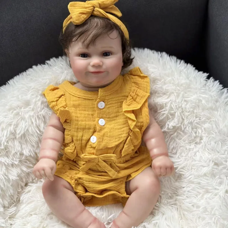 

NPK 18''Handmade High Quantity 3D Skin Multiple Layers Painting with Visible Veins Full Body Reborn Maddie Collectible Art Doll