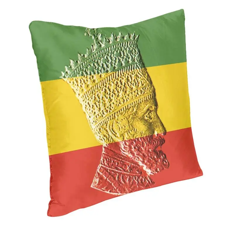 Haile Selassie King etiopia Jah Rastafari fodera per cuscino di lusso Decoracion Salon federa per cuscino 45x45cm federe