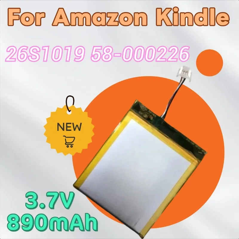 

3.7V 890mAh E-Reader Battery 26S1019 58-000226 for Amazon Kindle 10th J9G29R B07DLPWYB7 53-014490 High Quality