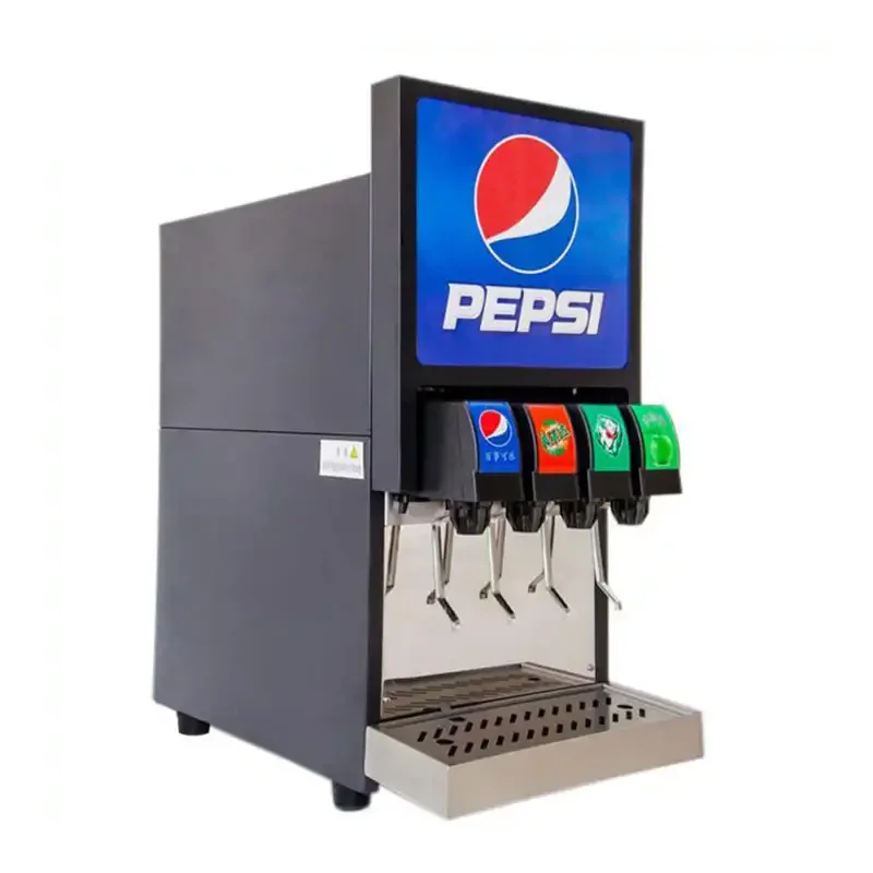 4-6 Flavors Post Mix Cold Drink Soda Beverage Dispenser With Cooling System For Commercial