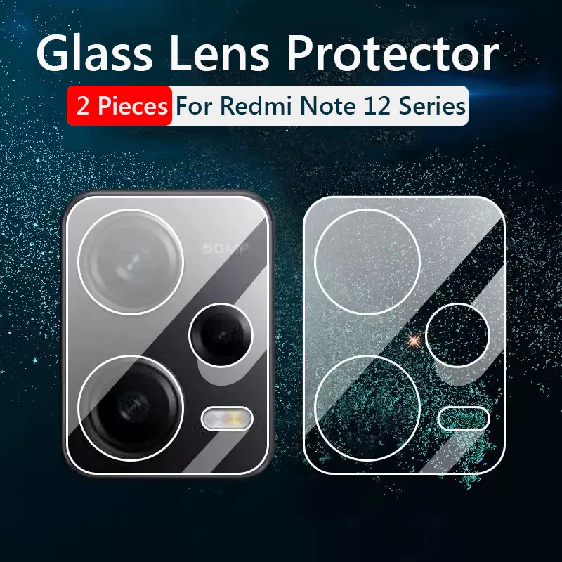 2 Pieces Camera Lens Tempered Glass Protector Film For Xiaomi Redmi Note 12 Pro Plus Note12 Pro+ Turbo 4G 5G Lens Film