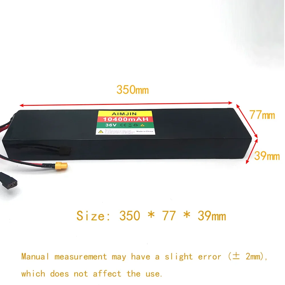 

10S4P 36V 10400mAh Electric Scooter Lithium Battery 18650 Battery Pack 36V 10.4Ah Electric Scooter Electric Scooter Battery 36v