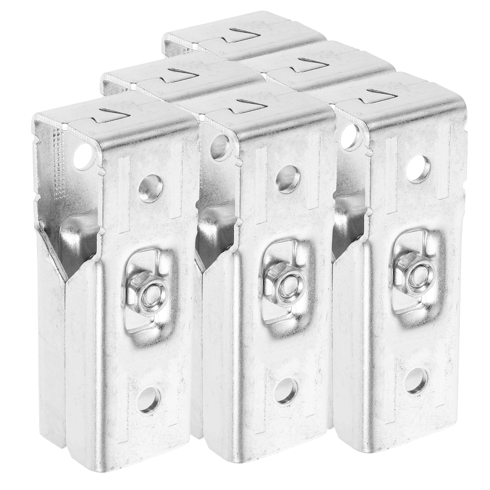 

6pcs Stainless Steel Pipe Connector L-Shaped Joint Durable End Rail Clamp Shelf Fastening System Chain Link Fence Fitting