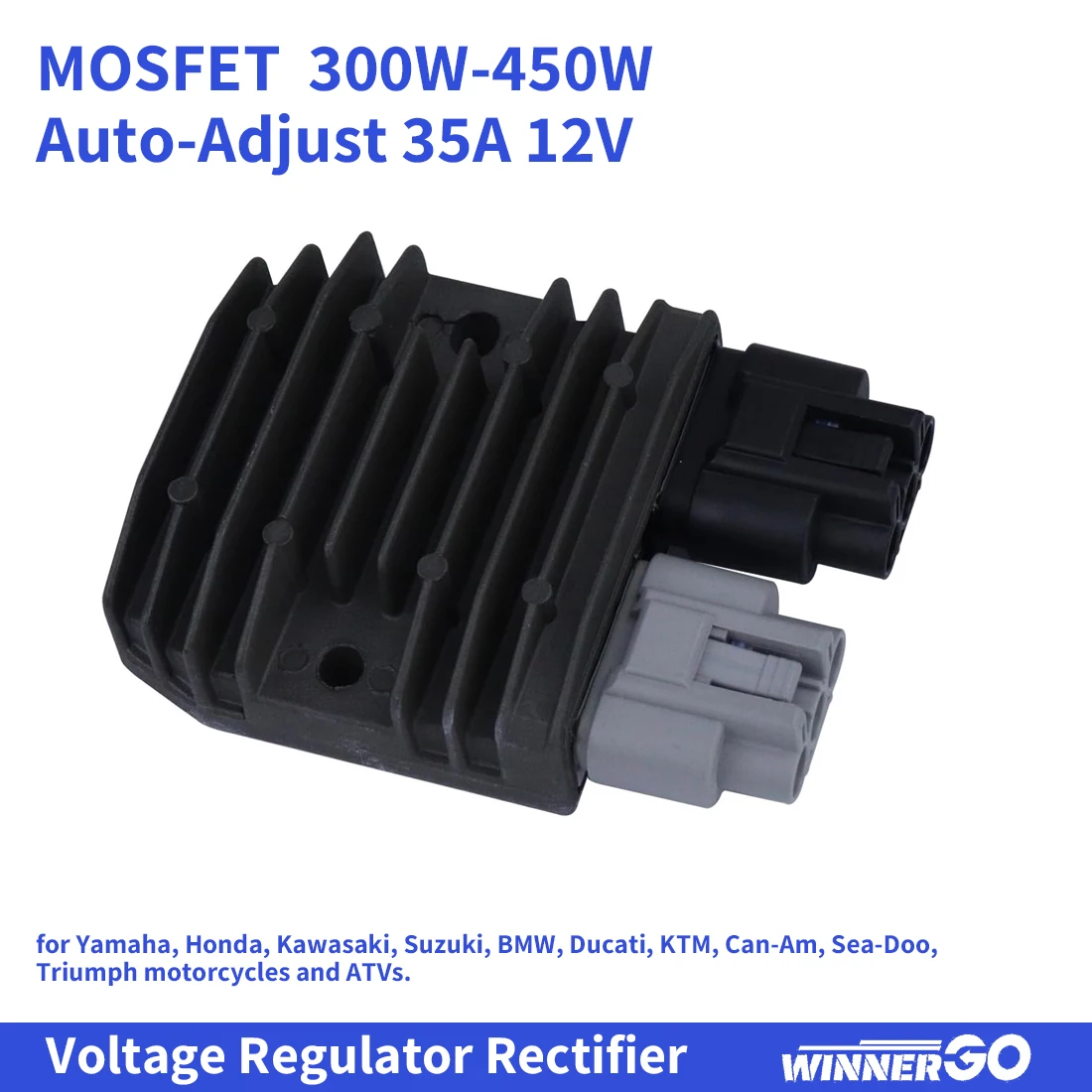 3-Phasen-5-Pin MOSFET Spannungsregler Gleichrichter 35A automatisch einstellbar für Ducati KTM Can-Am Sea-Doo Triumph Motorräder ATV