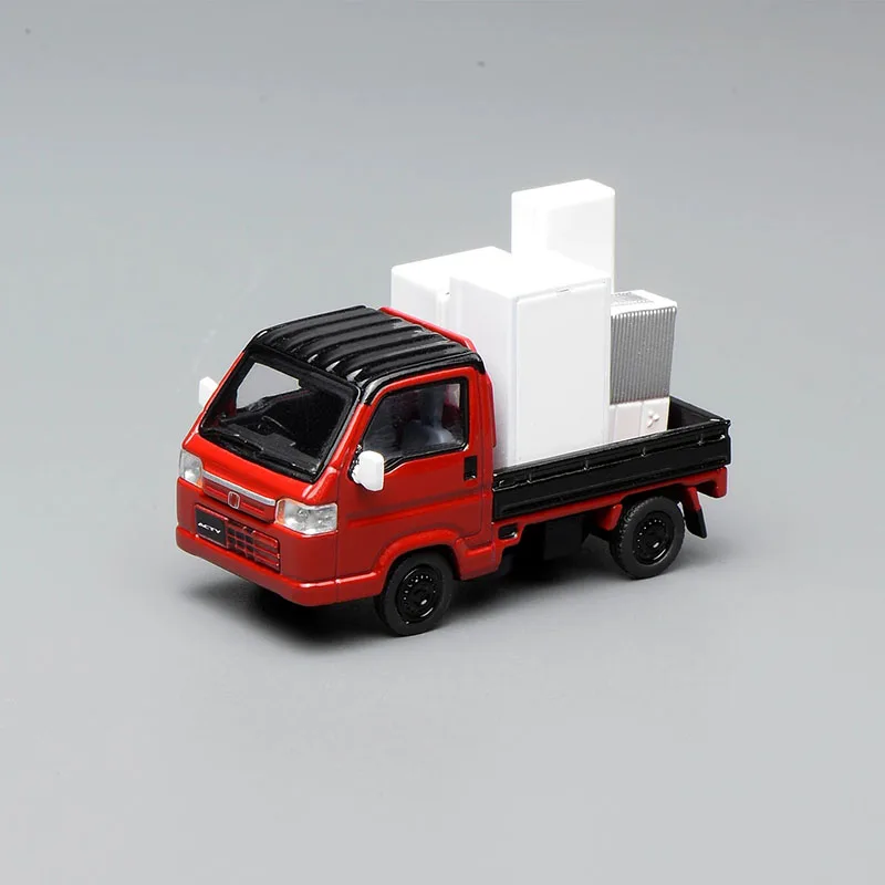 MOTORHELIX MH 1:64 ACTY vrachtwagen met afneembaar laadbakje, microtruck, model van gegoten metaal, statisch, verzamelmodel, versierd, cadeau voor feestdagen, speelgoed