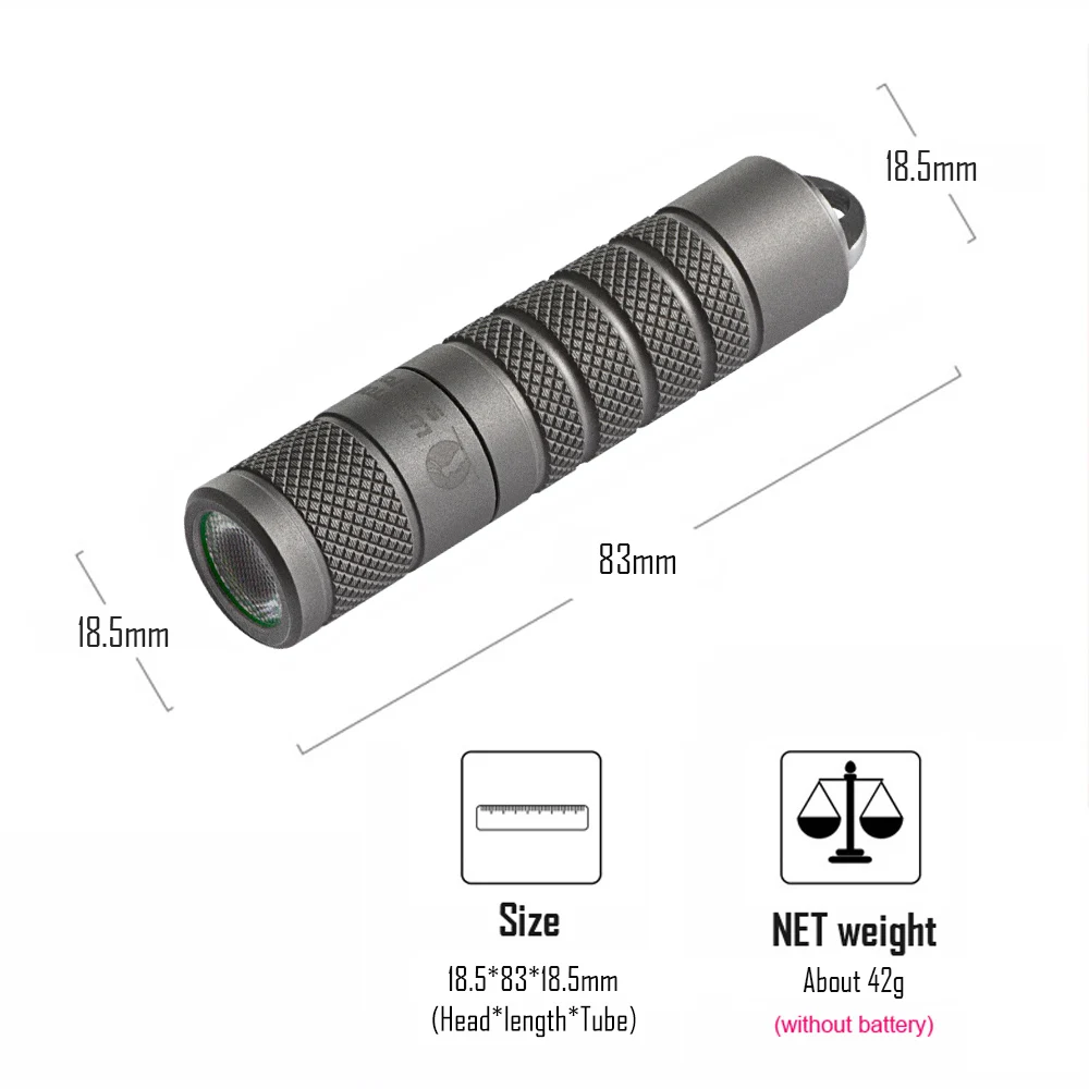 Imagem -04 - Potência Edc Lanterna Led Chaveiro Cauda Magnética Lâmpada Exterior Titânio Camping Lanterna Tocha de Pesca Luzes de Tenda Raposa Prateada Alta