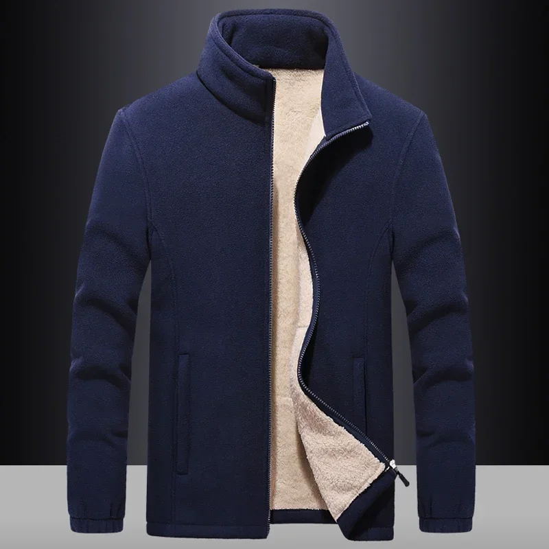 Plus Size 7XL 8XL 9XL Winter Fleece Hiking  Jacket Men outwear Sportswear Wool Liner Hoody Warm Hoodies Thermal Coat Sweatshirts