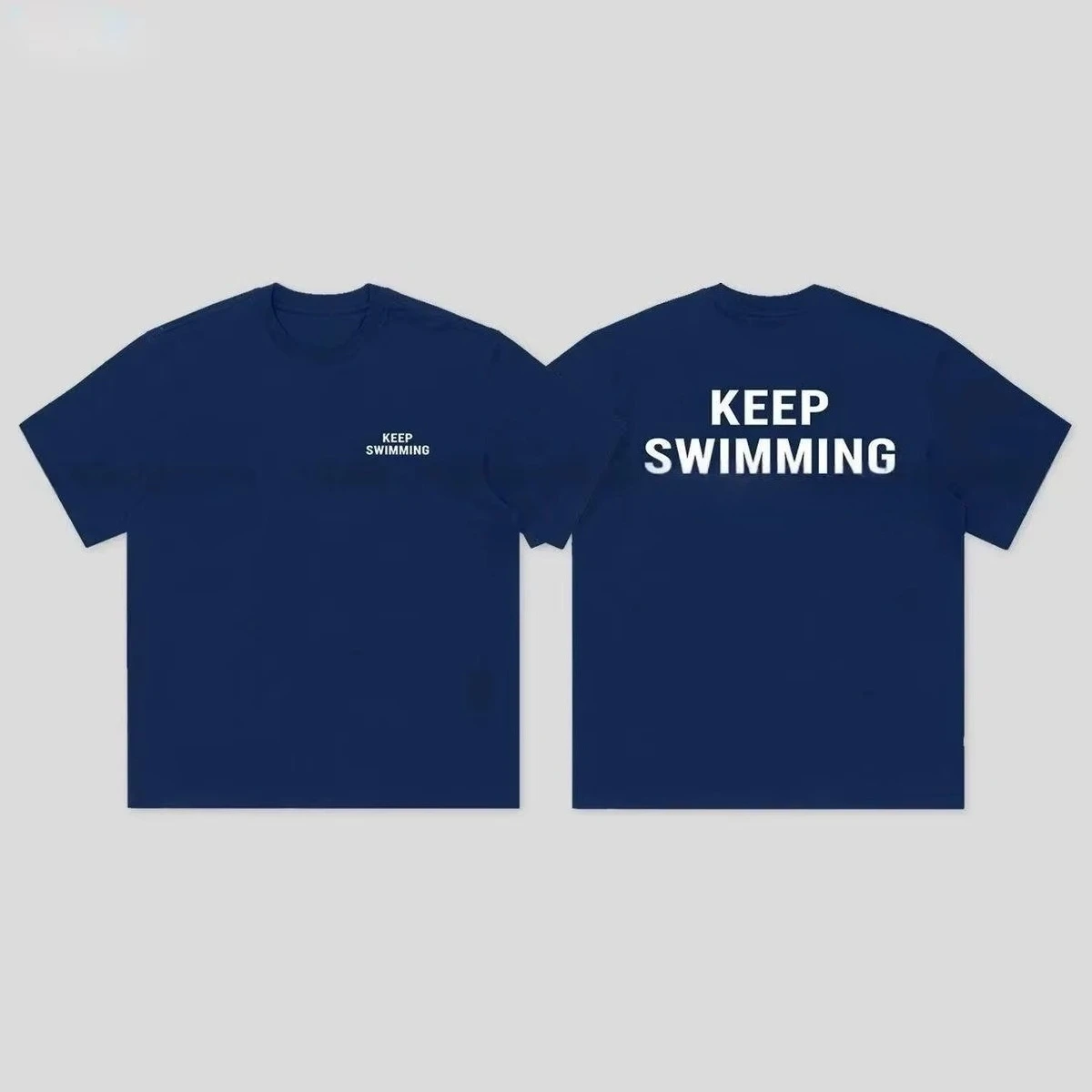 Summer Design Language Keep Swimming T-shirt Keep Swimming Shirt Song Belonging To You High-Quality T-shirt