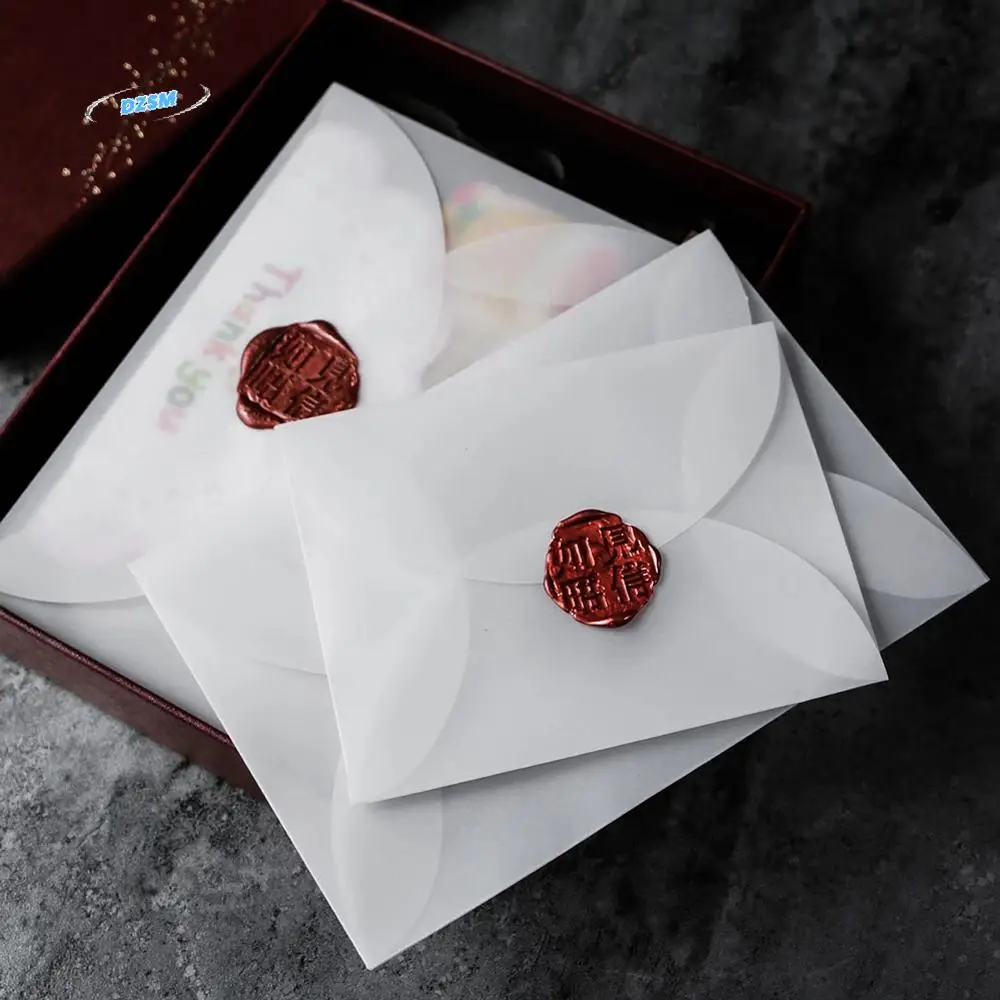 

Invitation Stationary For Card White Vintage For Letter Semi-transparent For DIY Sulfuric Acid Paper Envelopes Paper Envelopes