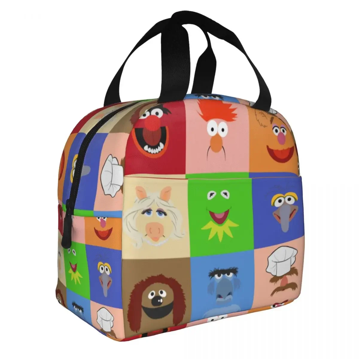 Muppets Show Cartoon Insulated Lunch Bags Portable Reusable Cooler Bag Tote Lunch Box College Picnic Men Women