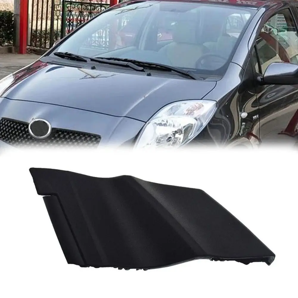 1 pair Plastic Car Wrap Corner Trim Black Left Right Wiper Side Trim Cover Front Windshield for Toyota Yaris 4 Doors 2006-2010