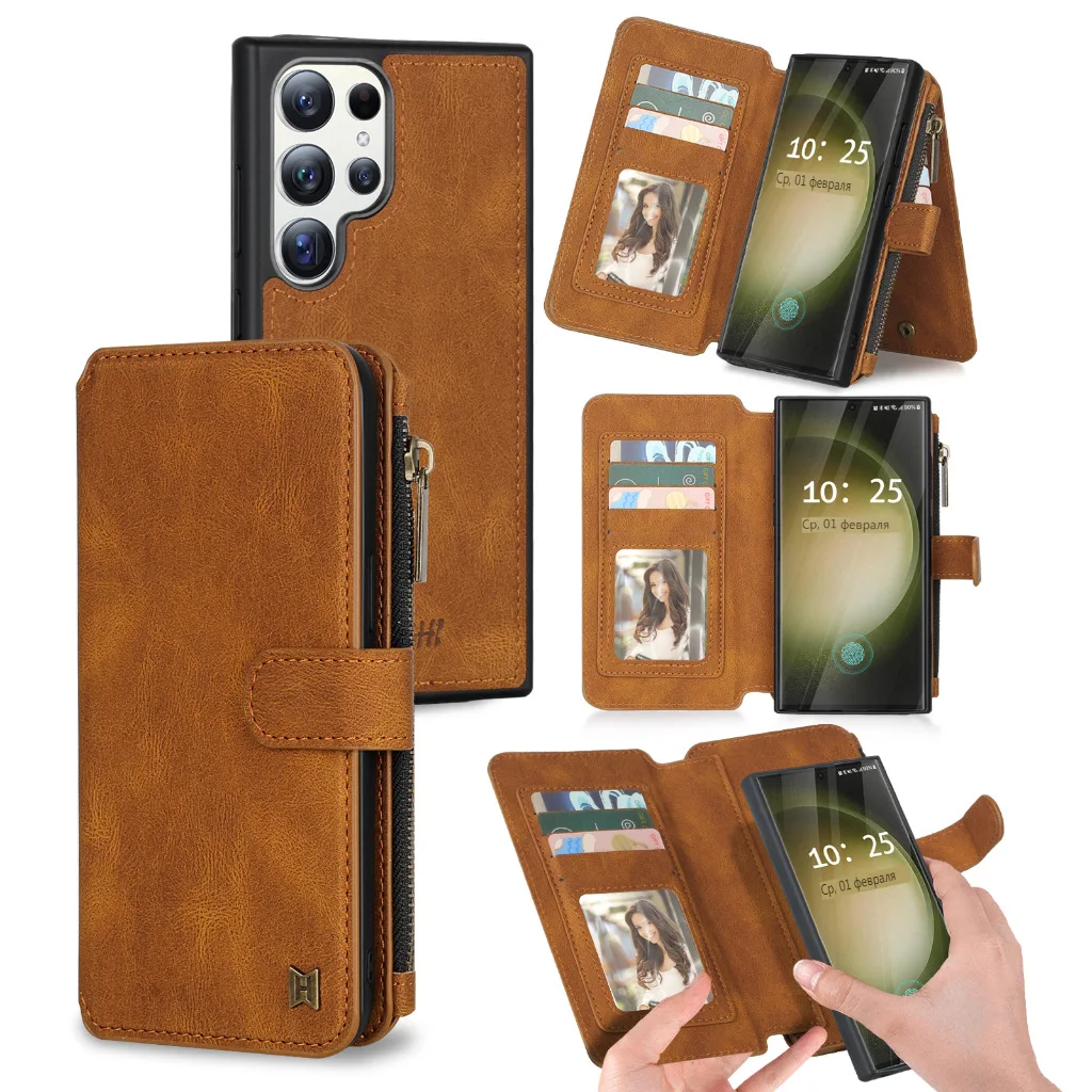 

Megshi Pu Leather Wallet Flip Phone Case For Samsung Galaxy A73 A72 A71 A54 A53 A52 A51 A42 A35 A34 A33 Multi-device Compatible