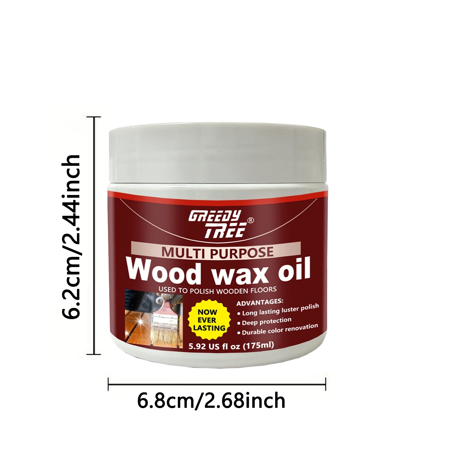 Mehrzweck-Holzwachsöl, Natürliches Bienenwachs-Holzpolitur für Holzböden und Möbel, Langanhaltender Glanz und Tiefenschutz – Detail 7
