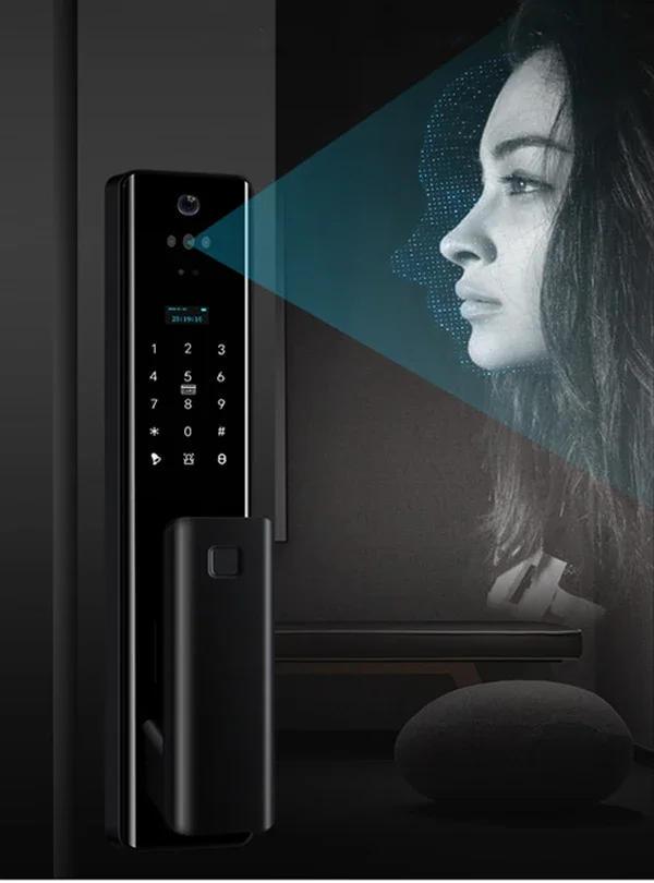 006Sinovo Real Time Video Intercom TUYA WIFI Face Recognition Smart Door Lock With Camera Digital Keyless Smart Lock