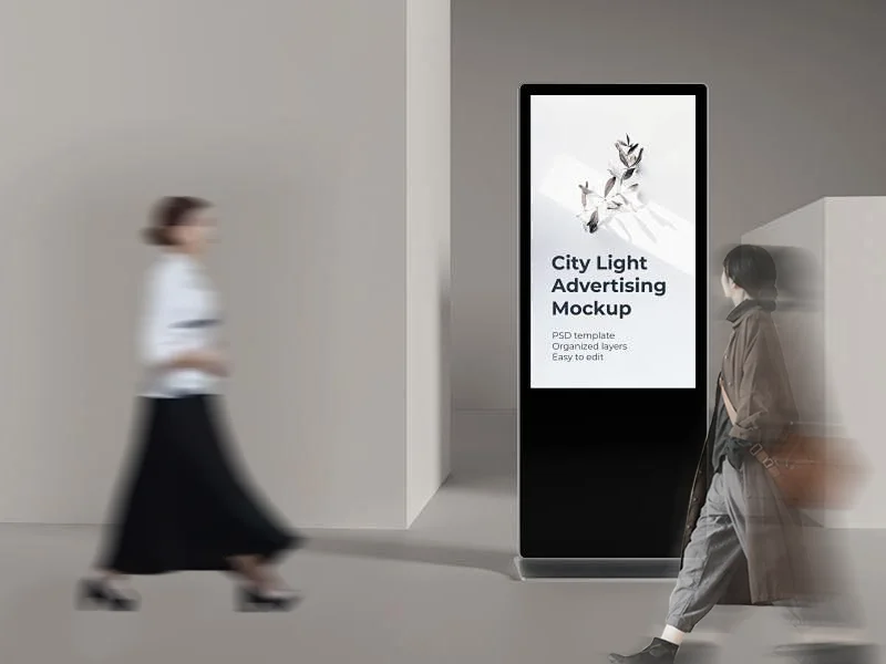 32-Zoll-Android-Touchscreen-Informationskiosk, Totem-Display, Werbespeler, LCD-Display für den Innenbereich, bodenstehend, digitale Beschilderung