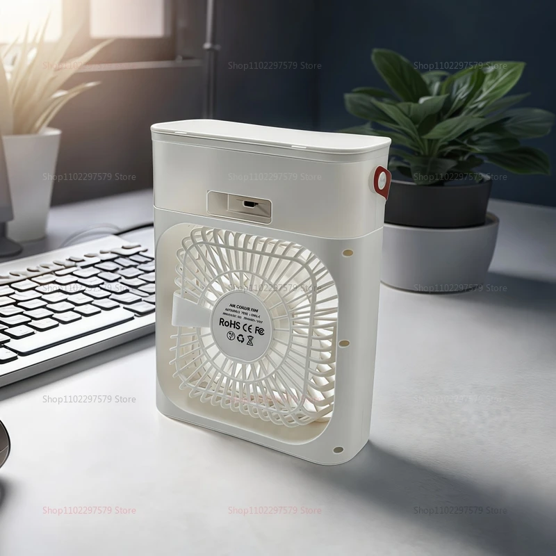 3-in-1 Portable Air Cooler Fan Humidifier LED Night Light Office Home Mini Air Conditioner Air Purifier