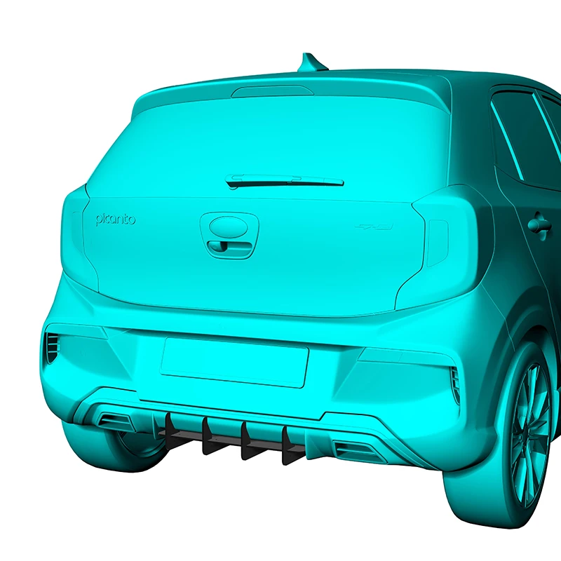 

Use For Kia Picanto GT Line 2020 2021 Year Rear Diffuser Bumper Lips Spoiler Splitter Body Kit Accessories