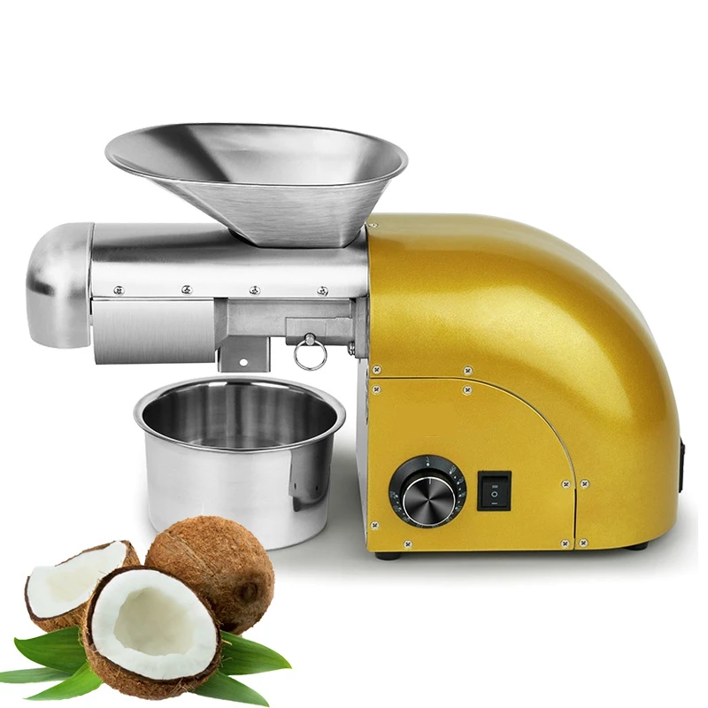 110/220v 50/60hz 6-9kg/h Soybean Coconut Small Mini Oil Extractor Expeller Oil Press Machine for Home Use